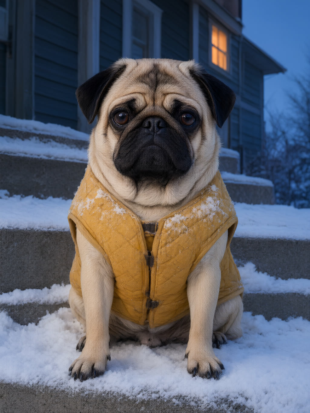 Snow: Winter showed up. He did not.