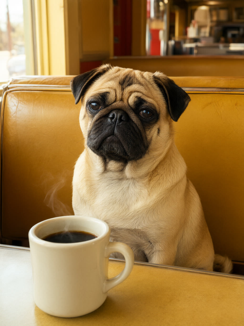 Diner: Coffee for someone else.